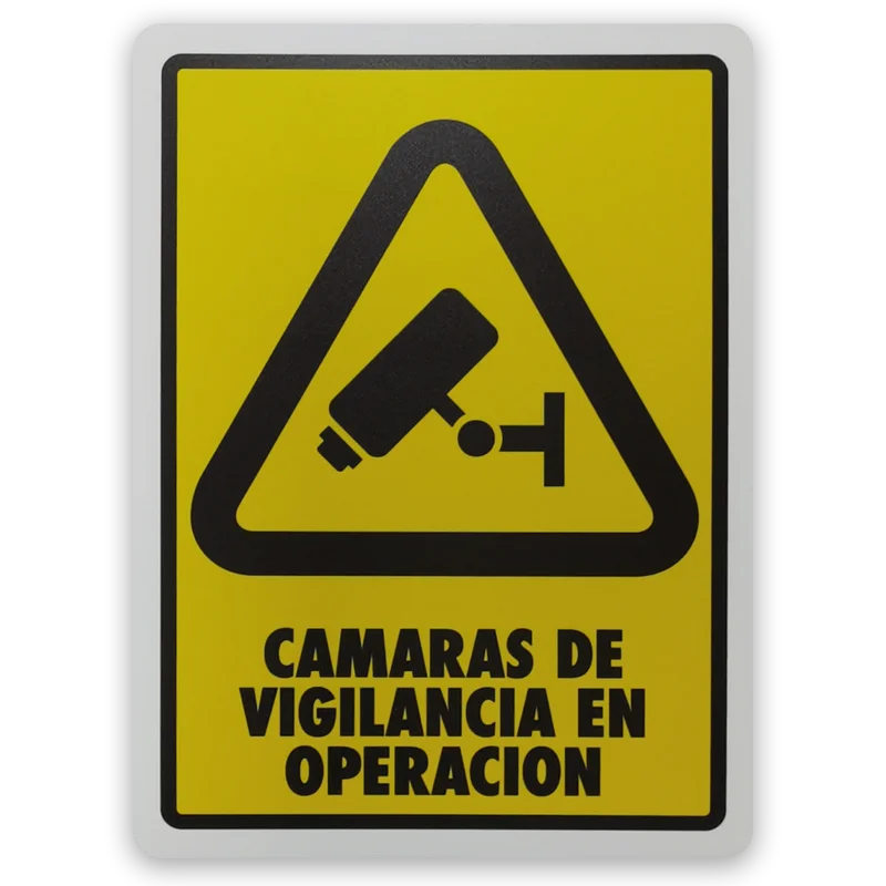 joyería arma Eso Letrero “Cámaras de Vigilancia en Operación” - Vértice Industrial