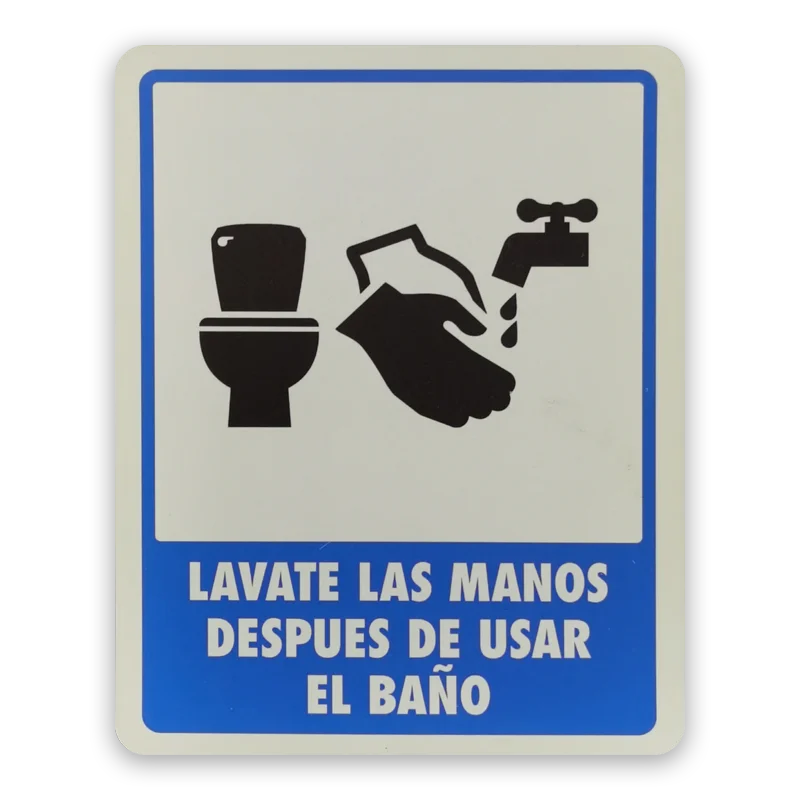 Cartel «Prohibido usar el baño» - Segurilight Señalización
