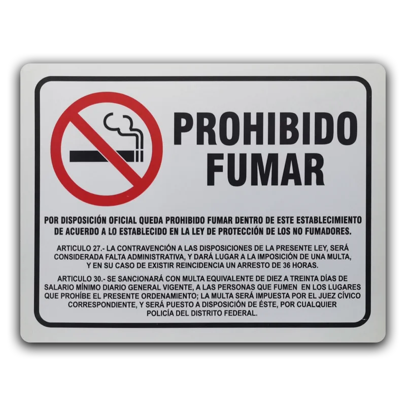 Cartel Prohibido Fumar ⋆ Carteles y Más ⋆ Carteles y Más